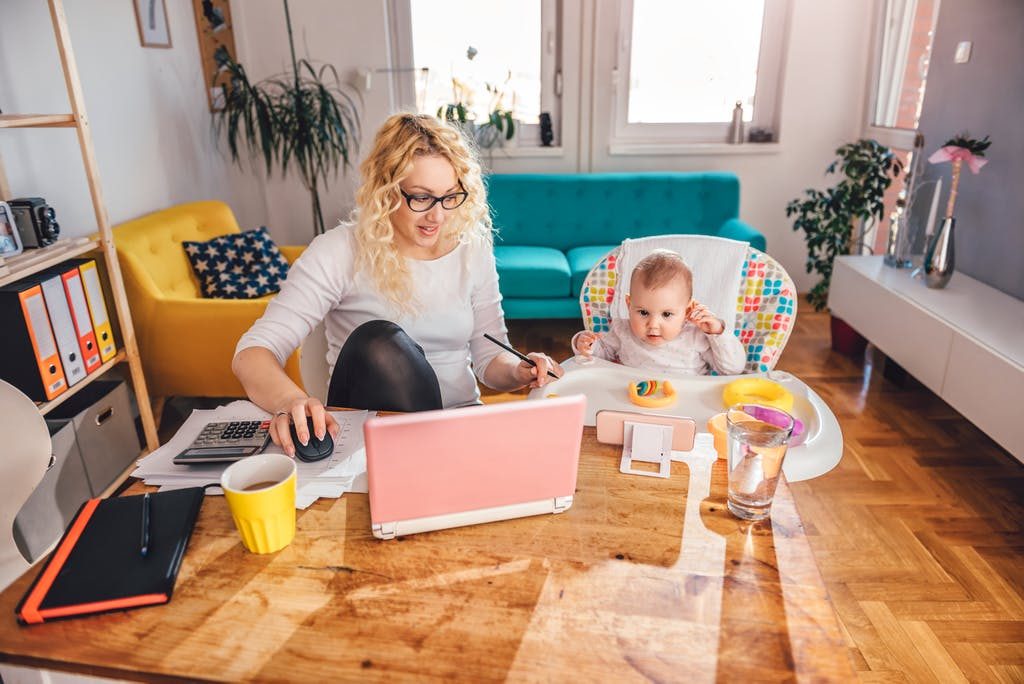 How to work from home with baby